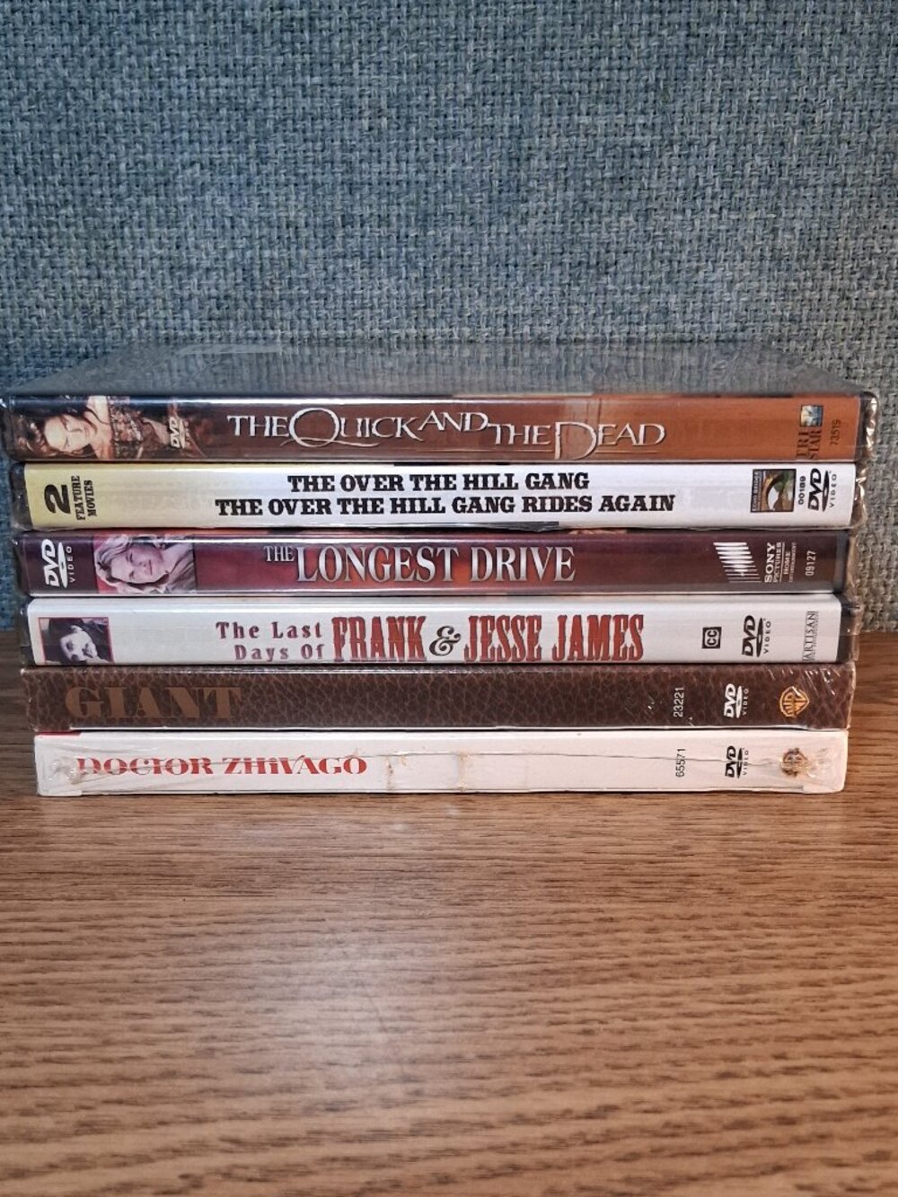 New Movie DVD Lot of 6 - Giant Quick Dead Over the Hill Gang Jesse James Zhivago